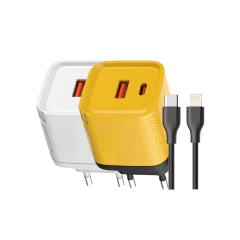 Carregador ultra rápido bivolt 5A 45W GaN com cabo Lightning X-Cell mod. XC-UR56 - imagem 1