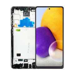 Tela Display Frontal para Samsung Galaxy A72 Incell Com Aro Prata - imagem 1