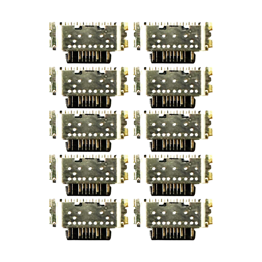 Kit com 10 conectores de carga para Xiaomi Redmi 13C / Note 12