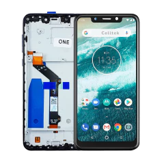 Tela Display Frontal para Motorola Moto One Com Aro - imagem 1