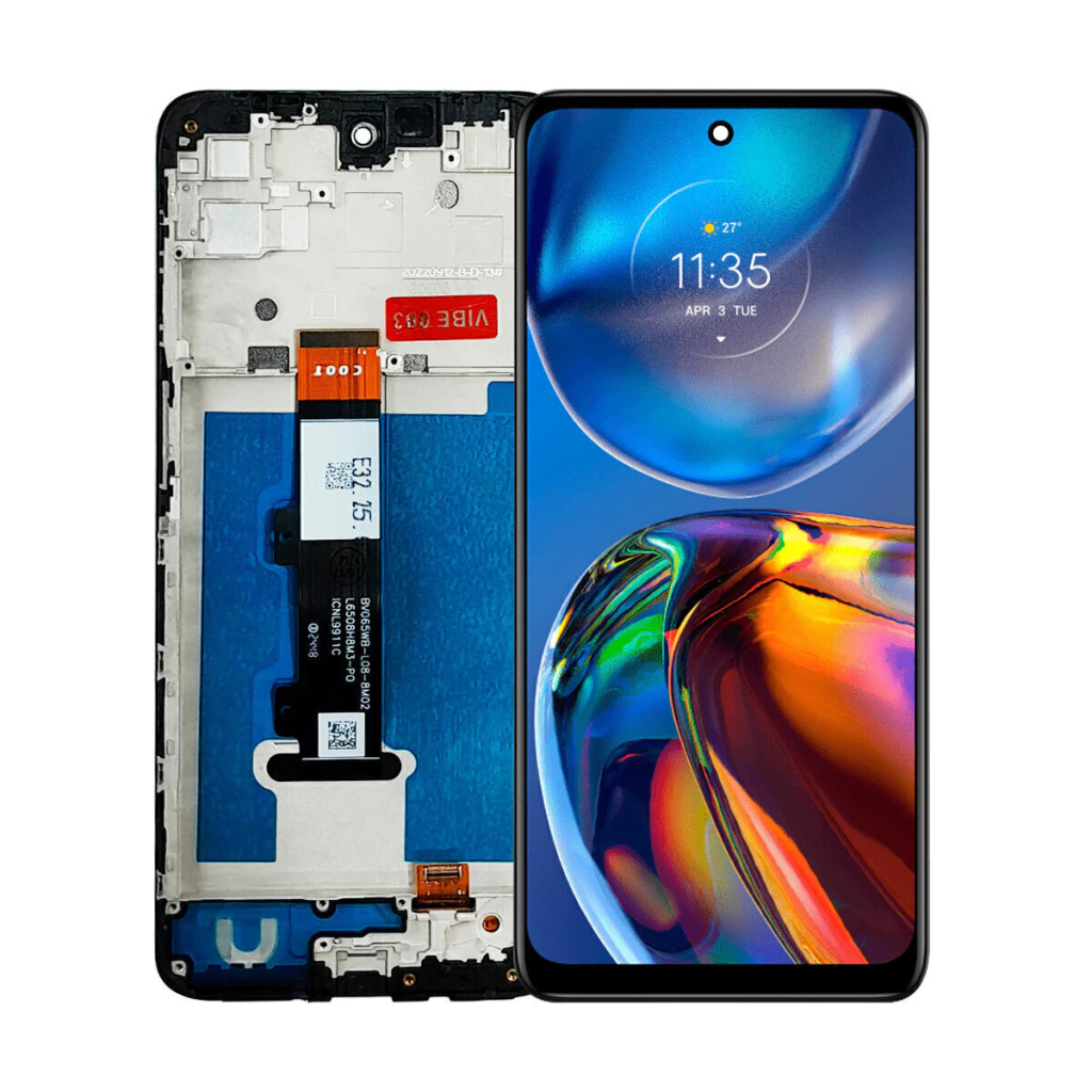 Tela Display Frontal para Motorola Moto E32 Com Aro