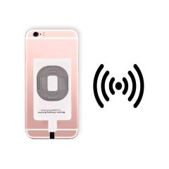 Adaptador Sem Fio Qi Indução Receptor Para iPhone 5/6/7 - imagem 1