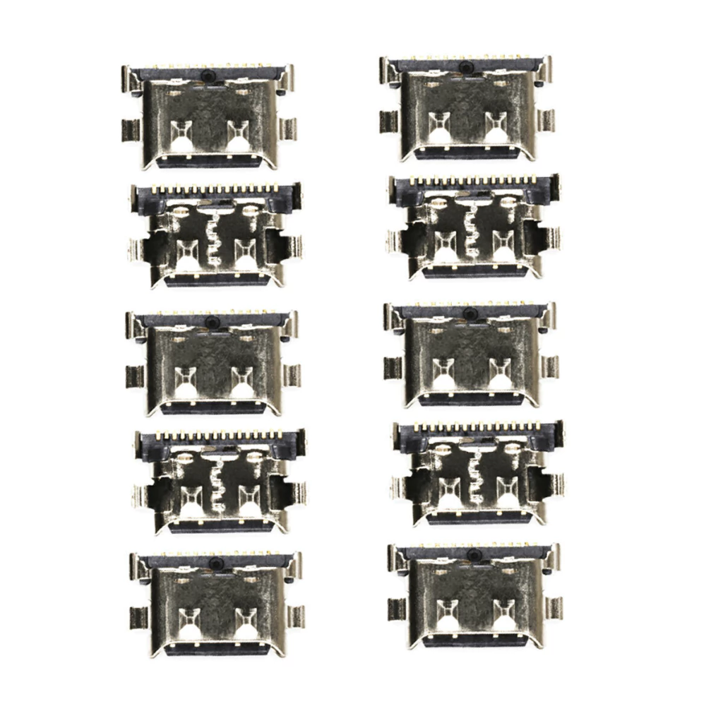 Kit com 10 conector de carga para Galaxy A20 (18pins) / A12 / A13 / A21s / A22 / A30 / A30s / A31