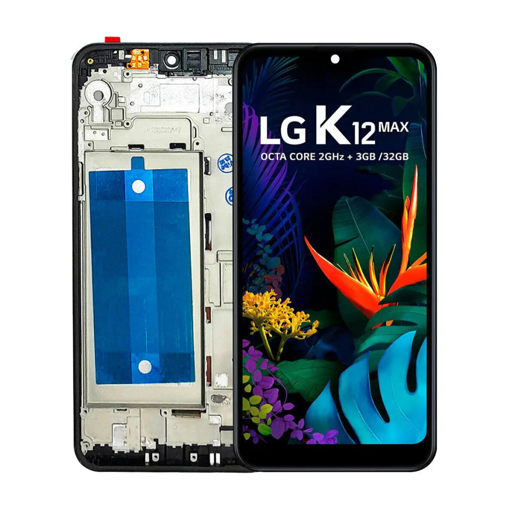 Tela Display Frontal para LG K12 Prime Com Aro