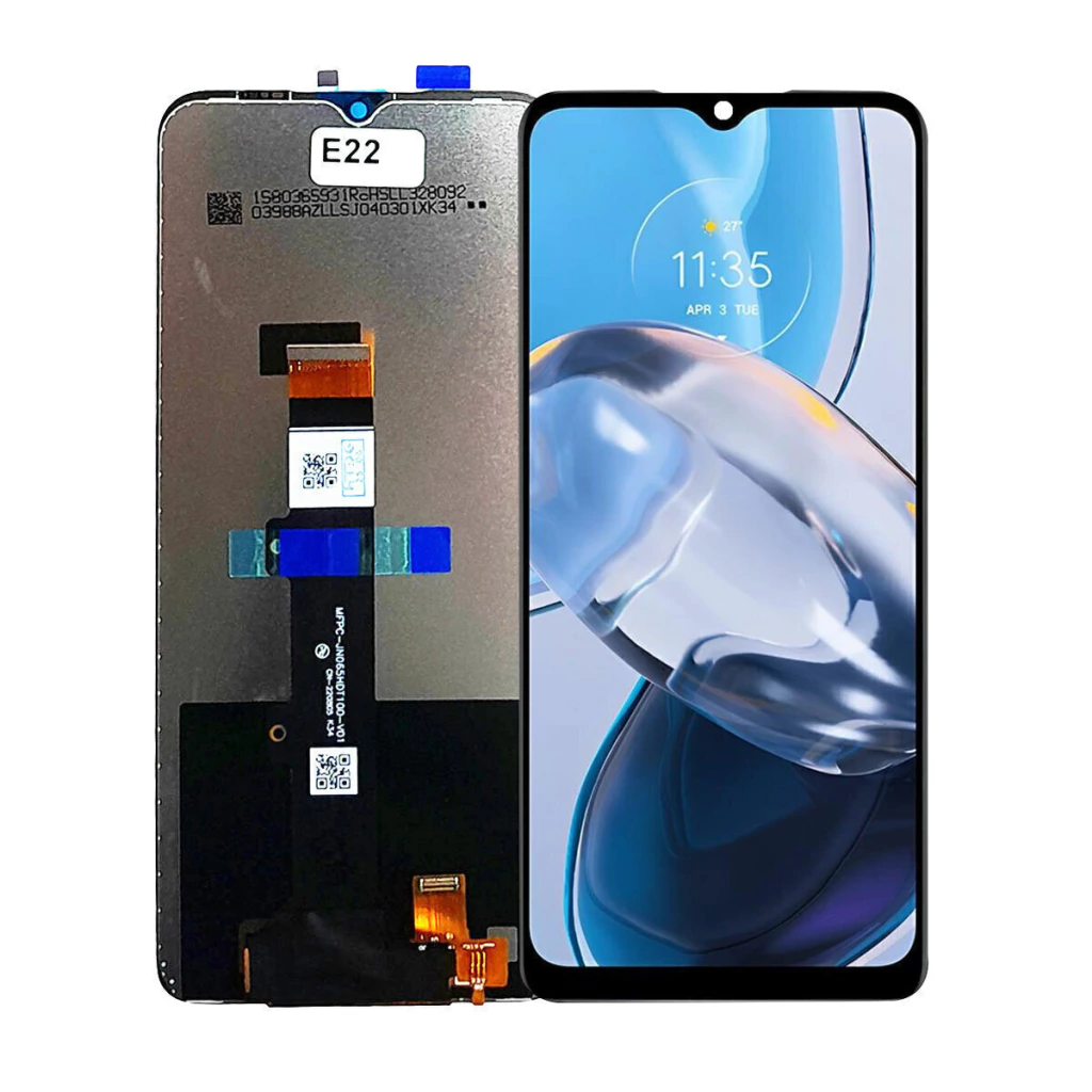 Tela Display Frontal para Motorola Moto E22 Sem Aro