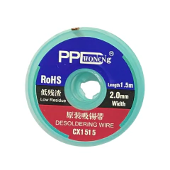 Fita malha dessoldadora tira solda 2.0m PPD - imagem 2