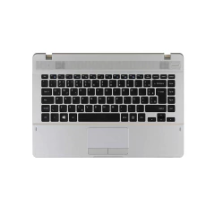 Teclado para notebook Samsung NP370 com top case - Prata - imagem 1