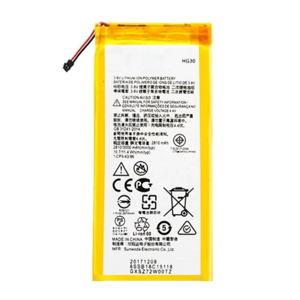 Bateria para Motorola Moto G5s G6 Xt1792 HG30
