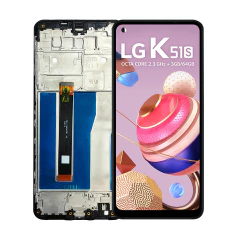 Tela Display Frontal para LG K51s Com Aro - imagem 1
