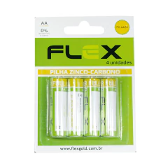 Pilha AA Zinco Flex Gold com 4 unidades - imagem 3