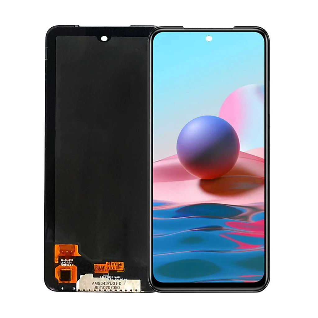 Tela Display Frontal para Xiaomi Redmi Note 10 4G / Note 10S OLED Sem Aro