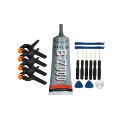Kit de ferramentas + cola B7000 110ml + grampos para manutenção de celular - imagem 1
