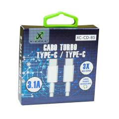 Kit com 10 cabo de dados Tipo C x Tipo C 3.1A carrega rapido - imagem 2