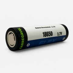 Kit 4 Bateria Pilha Recarregável 18650 3,7V Polo Positivo Plano - imagem 4