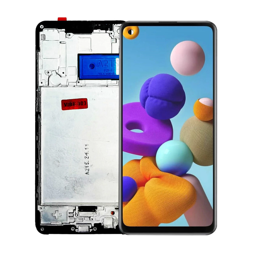 Tela Display Frontal para Samsung Galaxy A21s Com Aro