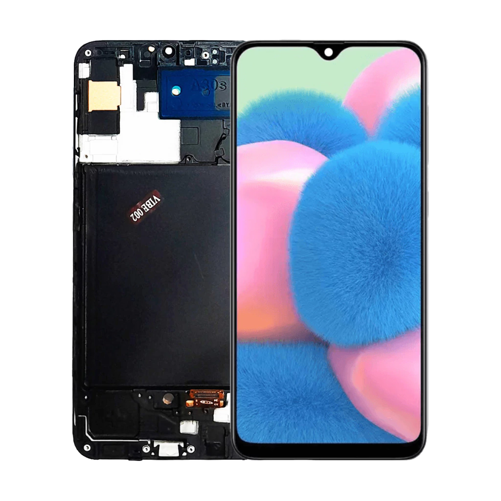 Tela Display Frontal para Samsung Galaxy A30s Incell Com Aro