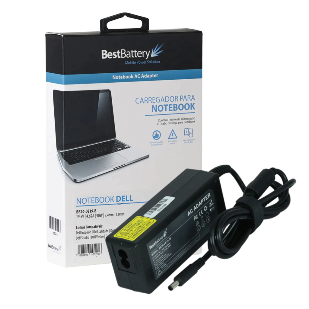 Fonte carregador para Dell Inspirion / Latitude / Precision 90w - BestBattery