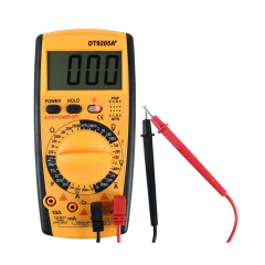 Multímetro capacímetro digital com 32 escalas DT9205A+ CAT II 1000V - imagem 3