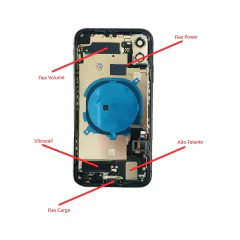 Carcaça completa com flex e botões para iPhone 12 - imagem 13