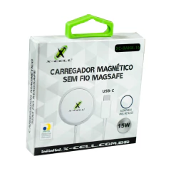 Carregador por indução magnético MagSafe c/ anel metálico X-Cell - imagem 2