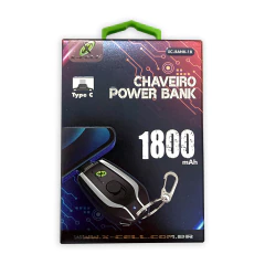 Chaveiro carregador emergencial de 1800 mAh Tipo C X-Cell - imagem 2