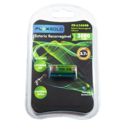 Bateria pilha 16340 recarregável Li-ion 3.7v 3000 mah - imagem 3