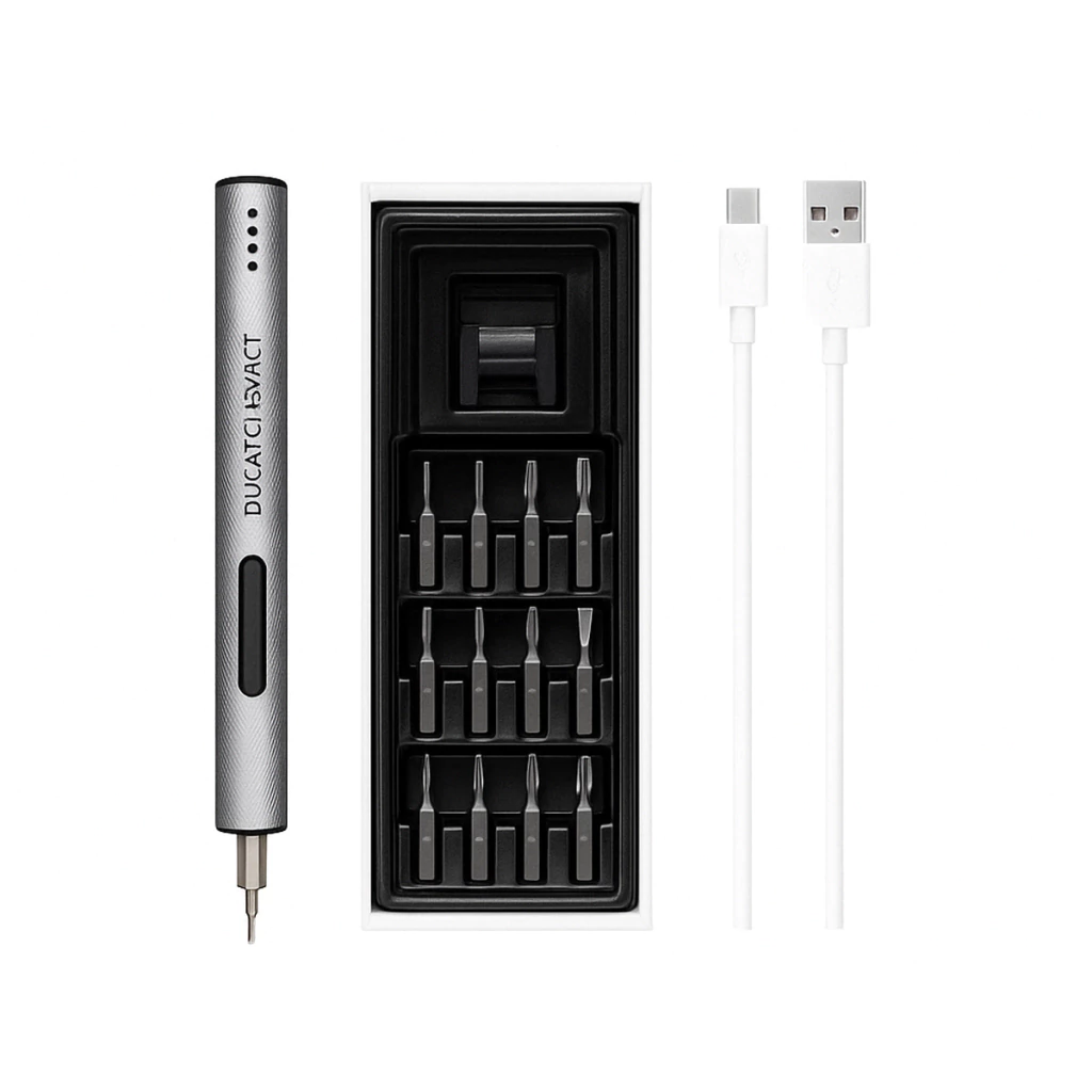 Mini parafusadeira elétrica 23 em 1 com lanterna led