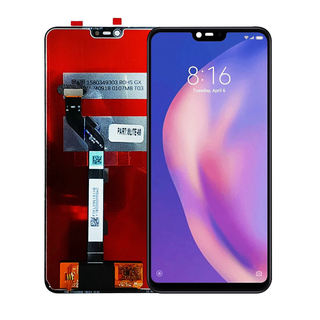 Tela Display Frontal para Xiaomi Mi 8 Lite Sem Aro