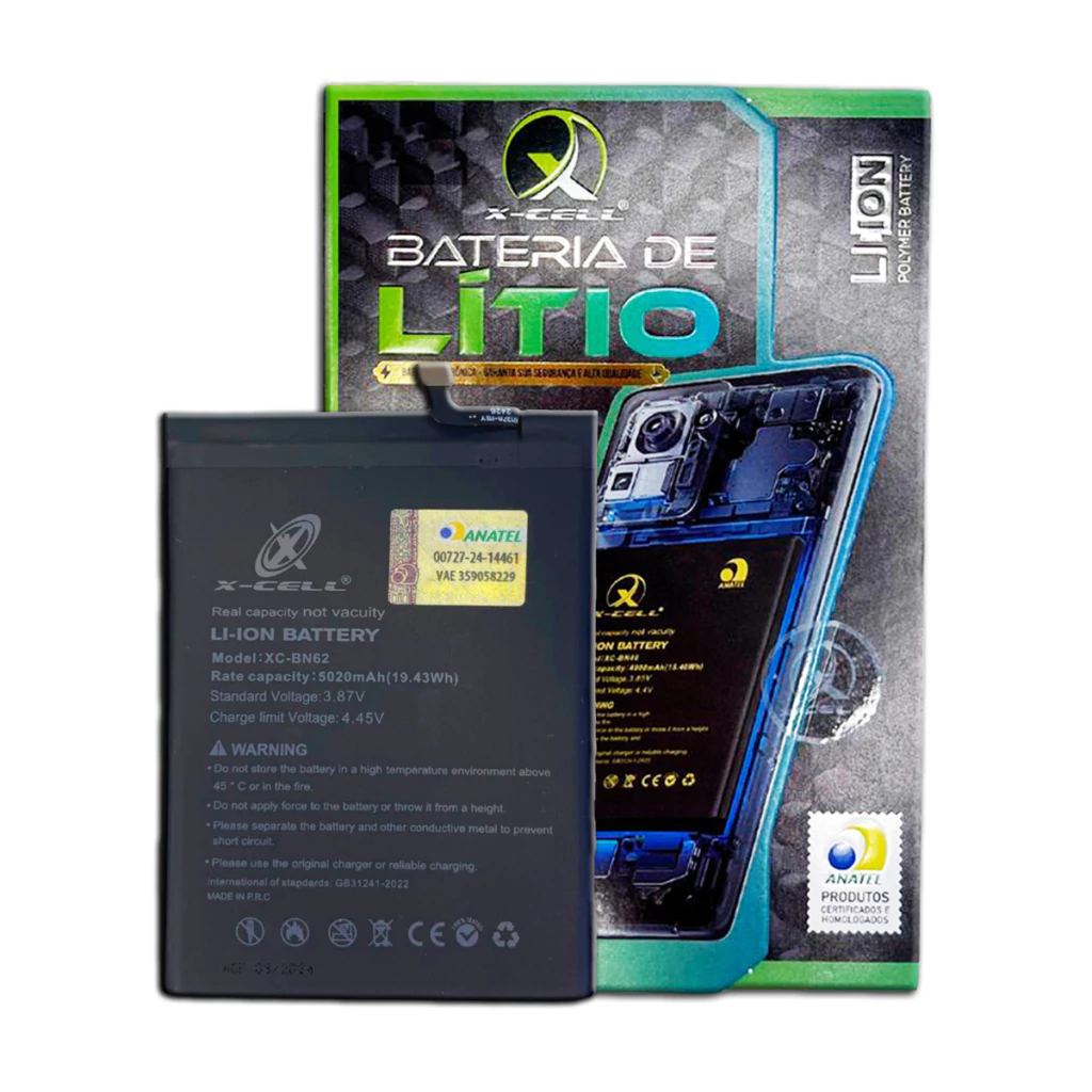 Bateria X-Cell para Xiaomi Redmi Note 9 / Redmi Note 9 4G / Poco M3 / Redmi 9T BN62