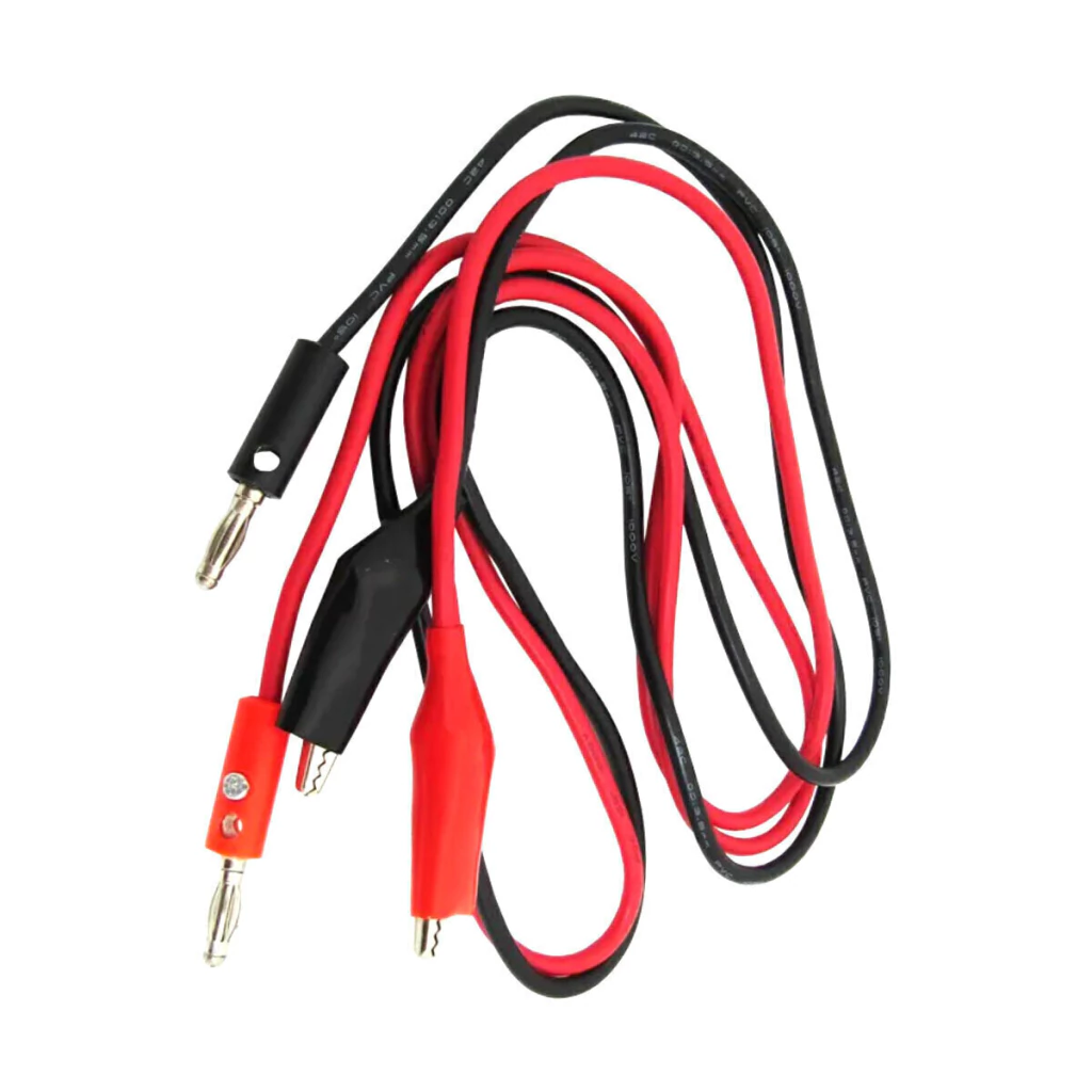 Cabo para fonte de bancada com garras jacaré