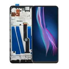 Tela Display Frontal para Motorola Moto One Fusion Plus Com Aro Preto - imagem 1