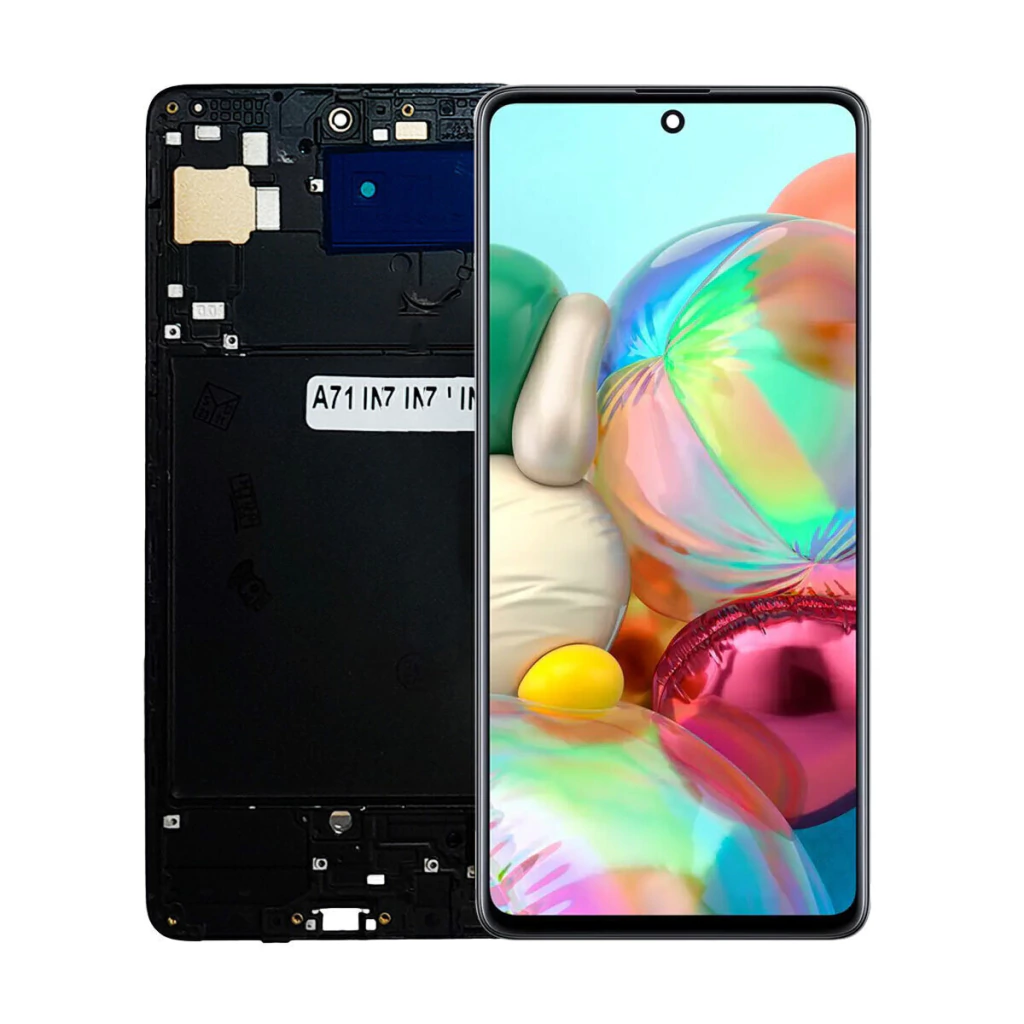 Tela Display Frontal para Samsung Galaxy A71 Incell Com Aro Borda Fina