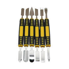 Kit 6 espátulas de metal profissional Te-666 - imagem 2