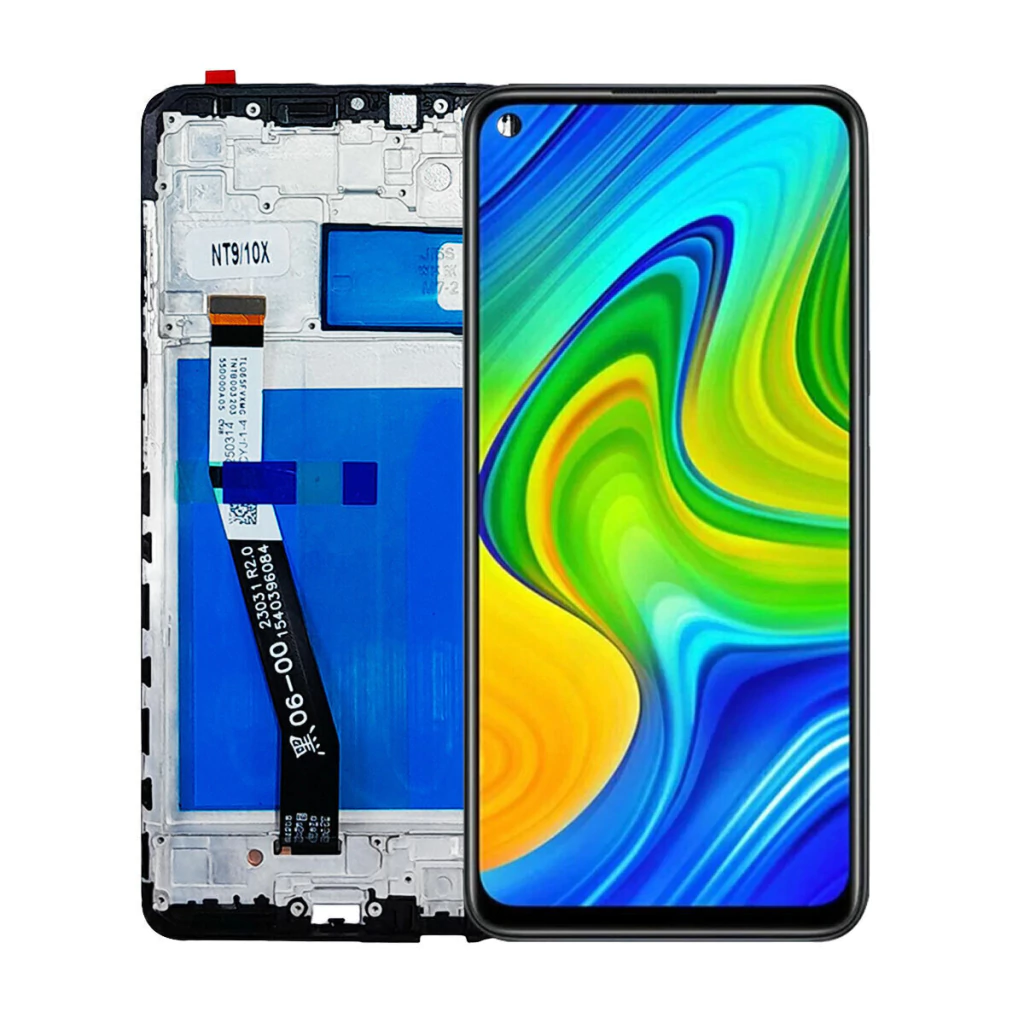 Tela Display Frontal para Xiaomi Redmi Note 9 Com Aro