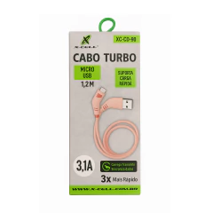 Kit com 10 cabos de dados micro USB V8 3.1A turbo marca X-Cell mod: XC-CD90 - imagem 2