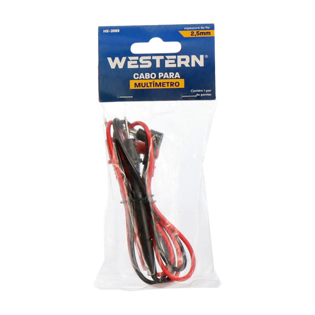Cabo com Ponta de Prova para Multímetro - Western