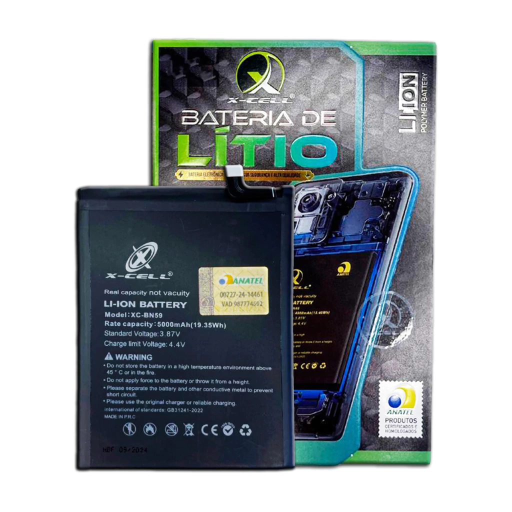 Bateria X-Cell para Xiaomi Redmi Note 10 4G / Note 10 / Note 10S / Note 10 Pro BN59