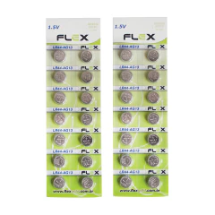 Kit com 28 unidades Bateria botão LR44 AG/13 - imagem 1