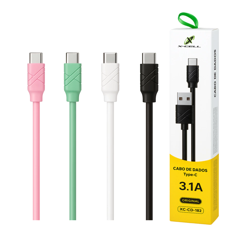 Cabo de dados USB x Tipo C 3.1A carrega rápido XC-CD-102