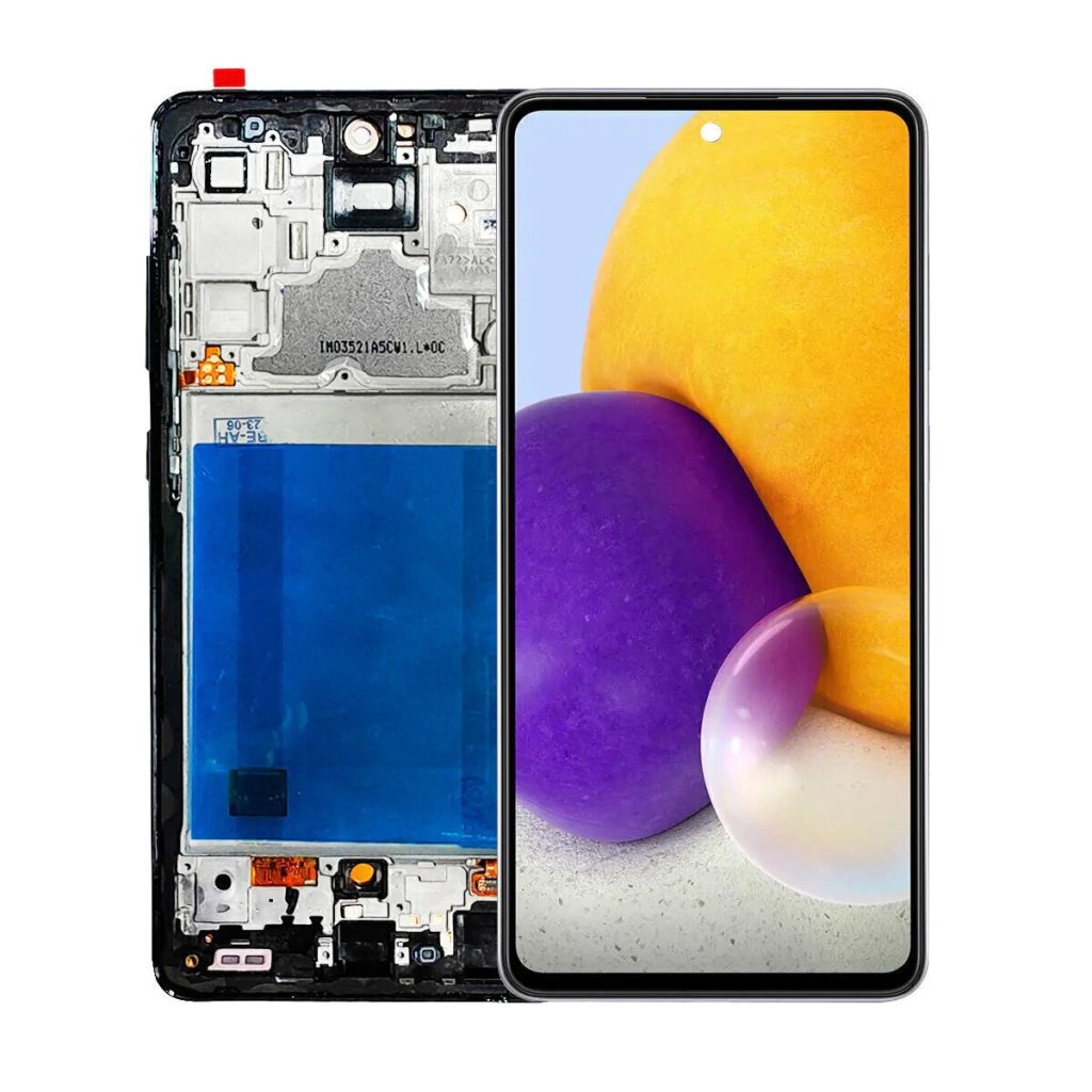 Tela Display Frontal para Samsung Galaxy A72 OLED Com Aro T.G