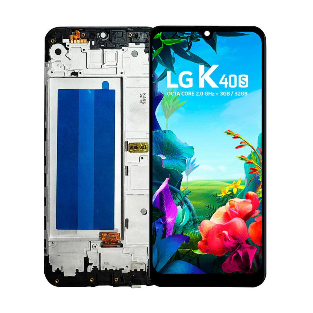 Tela Display Frontal para LG K40s Com Aro