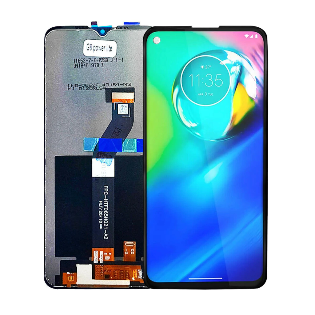 Tela Display Frontal para Motorola Moto G8 Power Lite Sem Aro