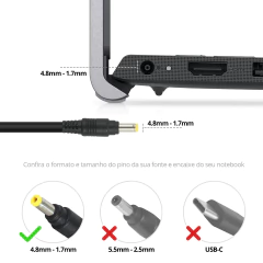 Fonte para HP Compaq Presario / HP Pavilion / HP Mini HP / OmniBook - BestBattery - imagem 6