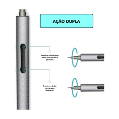 Mini parafusadeira elétrica 23 em 1 com lanterna led - imagem 2