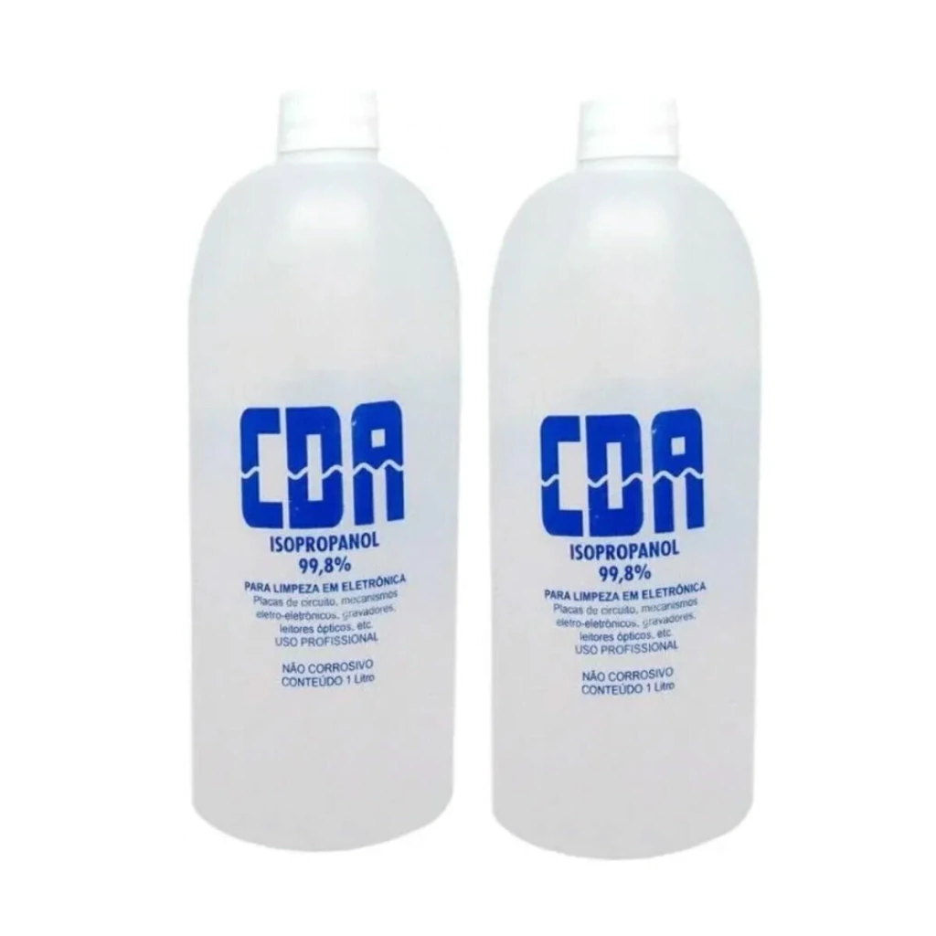 Kit 2 álcool isopropílico CDA 1L (isopropanol)