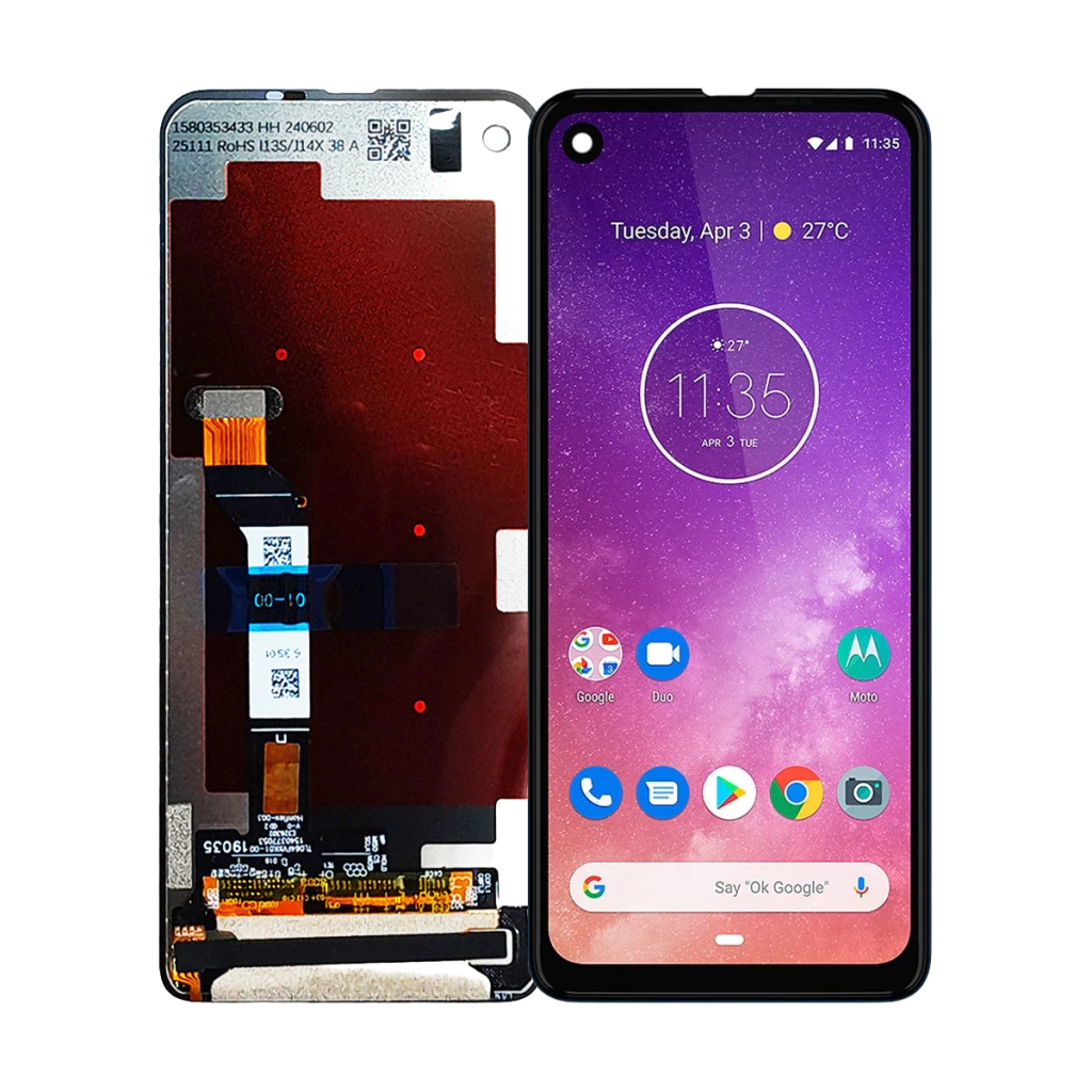 Tela Display Frontal para Motorola Moto One Vision Sem Aro