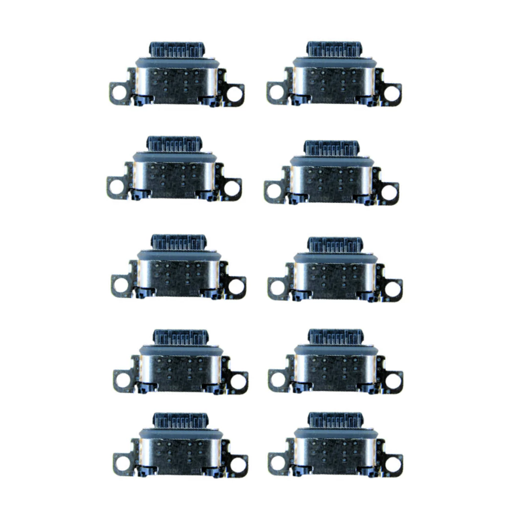 Kit com 10 conectores de carga para Samsung Galaxy A72 / A52