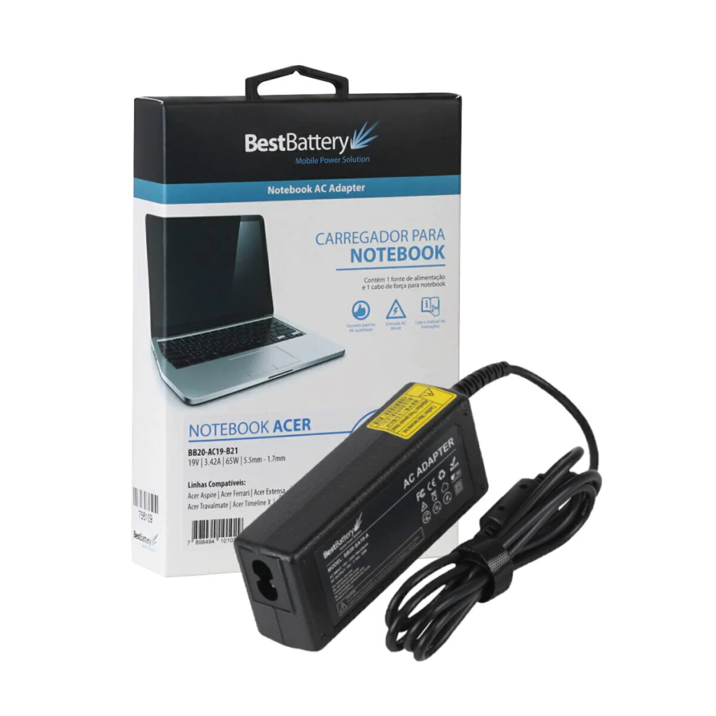 Fonte carregador para Acer Aspire A315 / E1-471 / 5750 90W - BestBattery