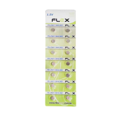 Cartela com 14 unidades Bateria botão LR44 AG/13 - imagem 1