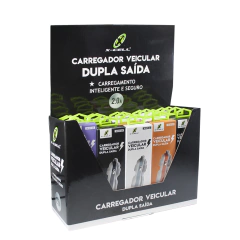 Kit com 20 carregadores veicular com dupla saída 2.0 A X-Cell - imagem 3